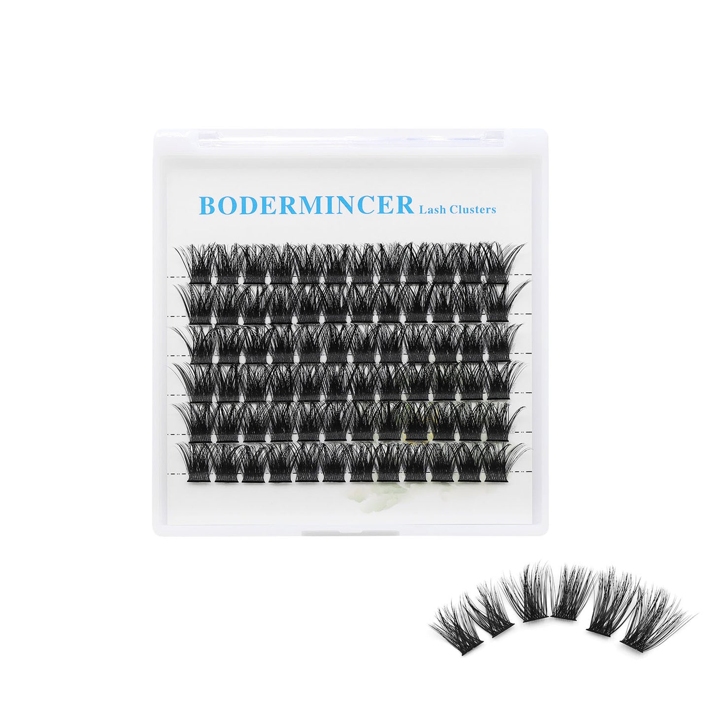 BODERMINCER 72pcs Lash Clusters 8-25mm to Choose D Curl