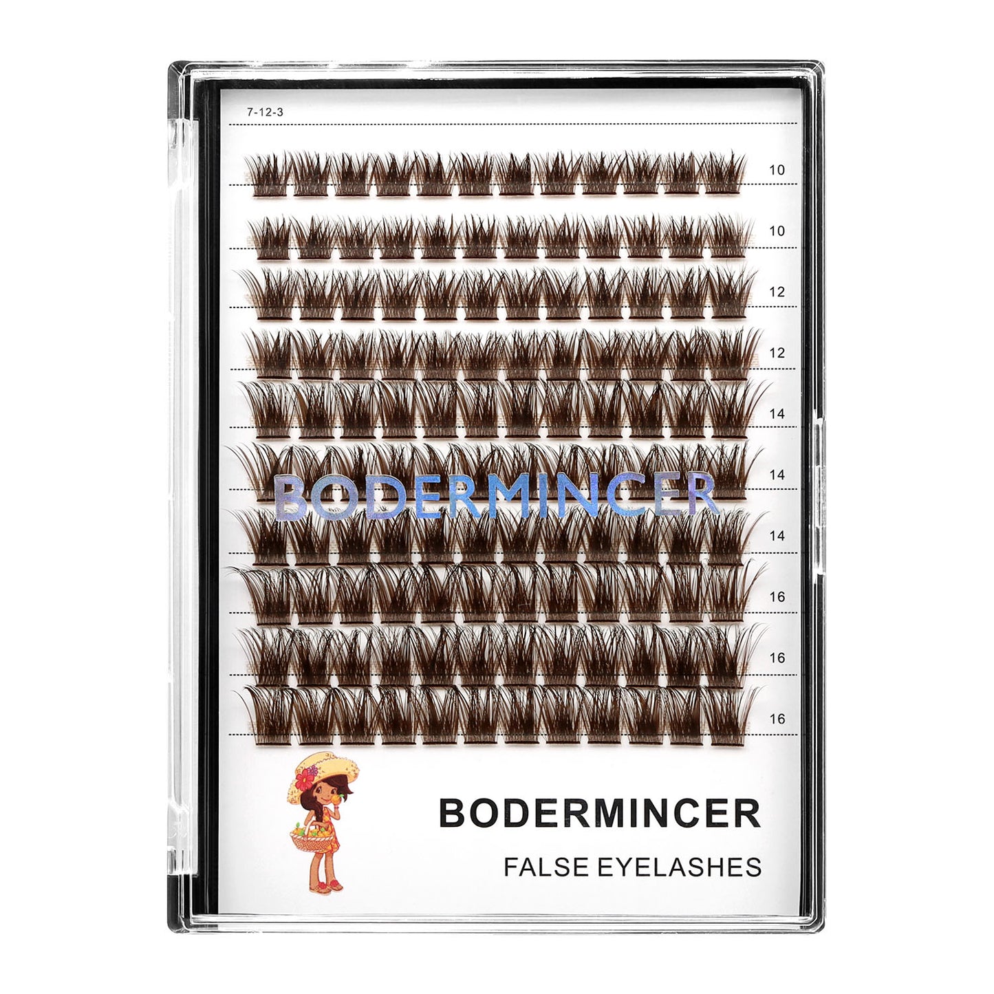 BODERMINCER BROWN LASH CLUSTERS 10-12-14-16mm Mixed
