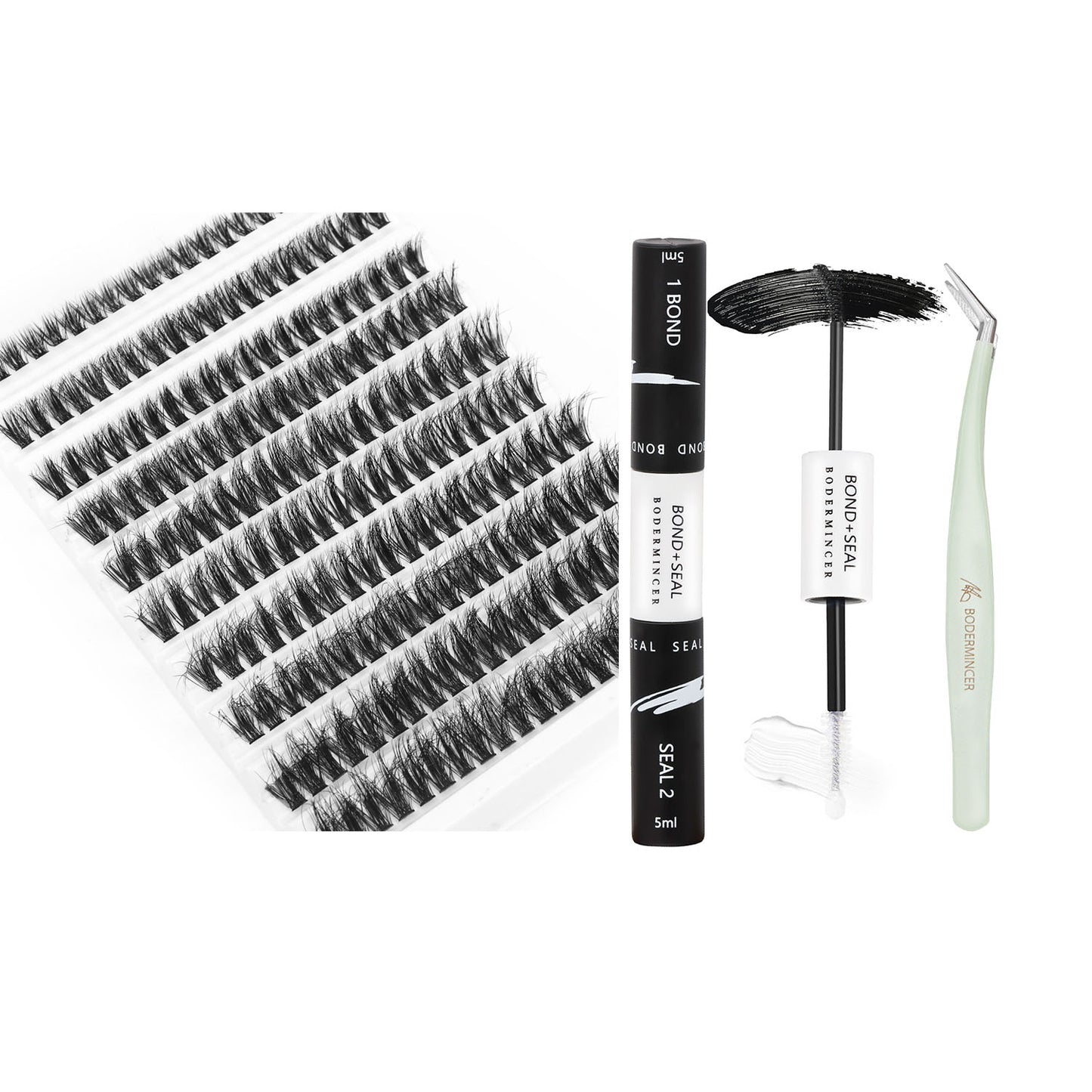 Bodermincer 50D Lash Clusters D Curl 3D Lashes Extensions