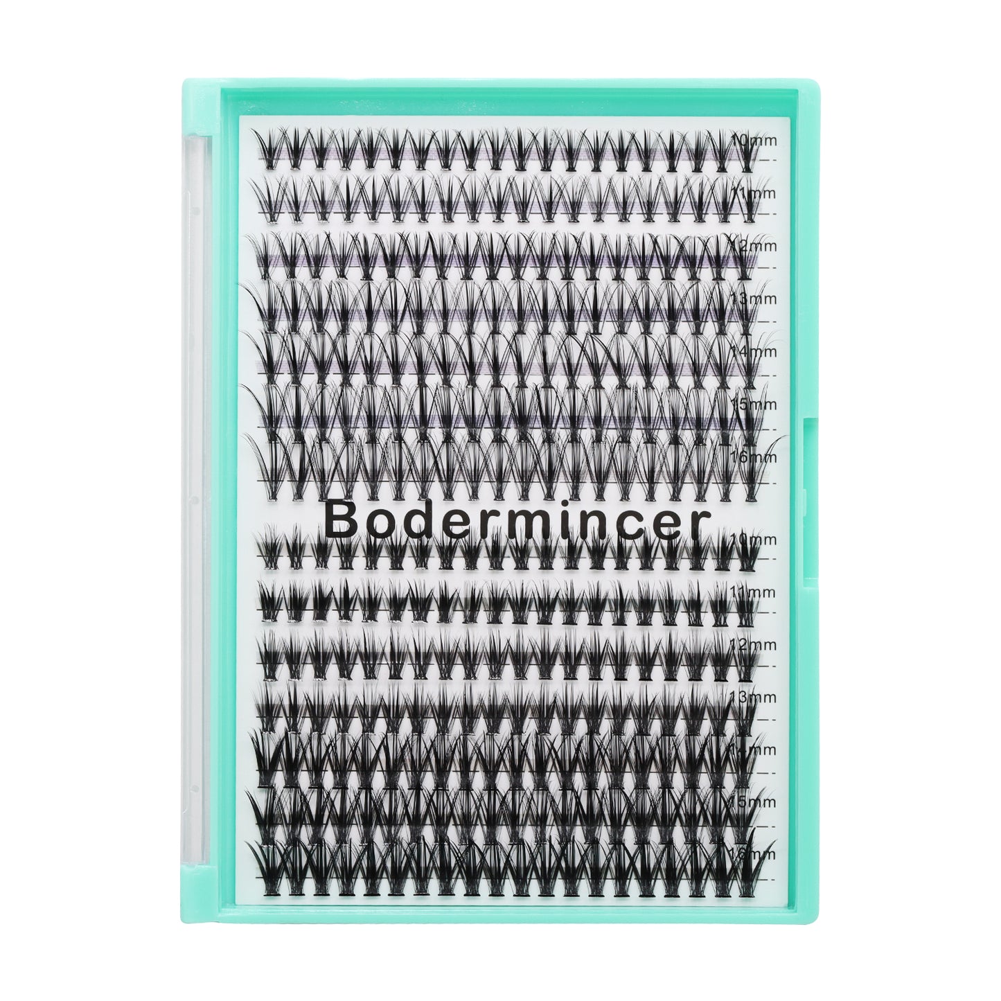 BODERMINCER 20D+40D 10-11-12-13-14-15-16mm Mixed Lash Kit Black Bond Lashes Clusters