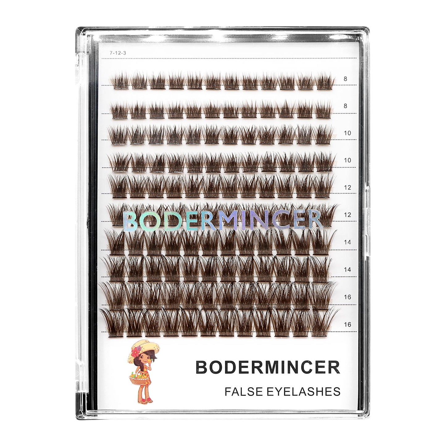 BODERMINCER BROWN LASH CLUSTERS 8-10-12-14-16mm Mixed