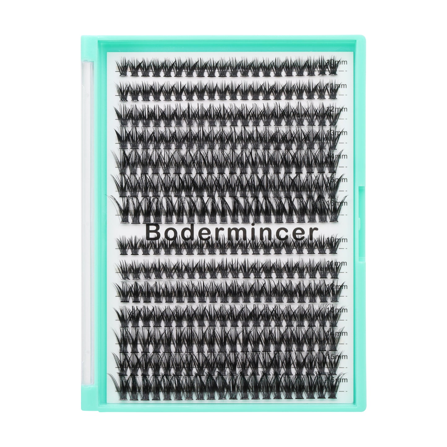 BODERMINCER 50D 10-11-12-13-14-15-16mm Mixed Lash Kit Tray Clear Bond Lashes Clusters