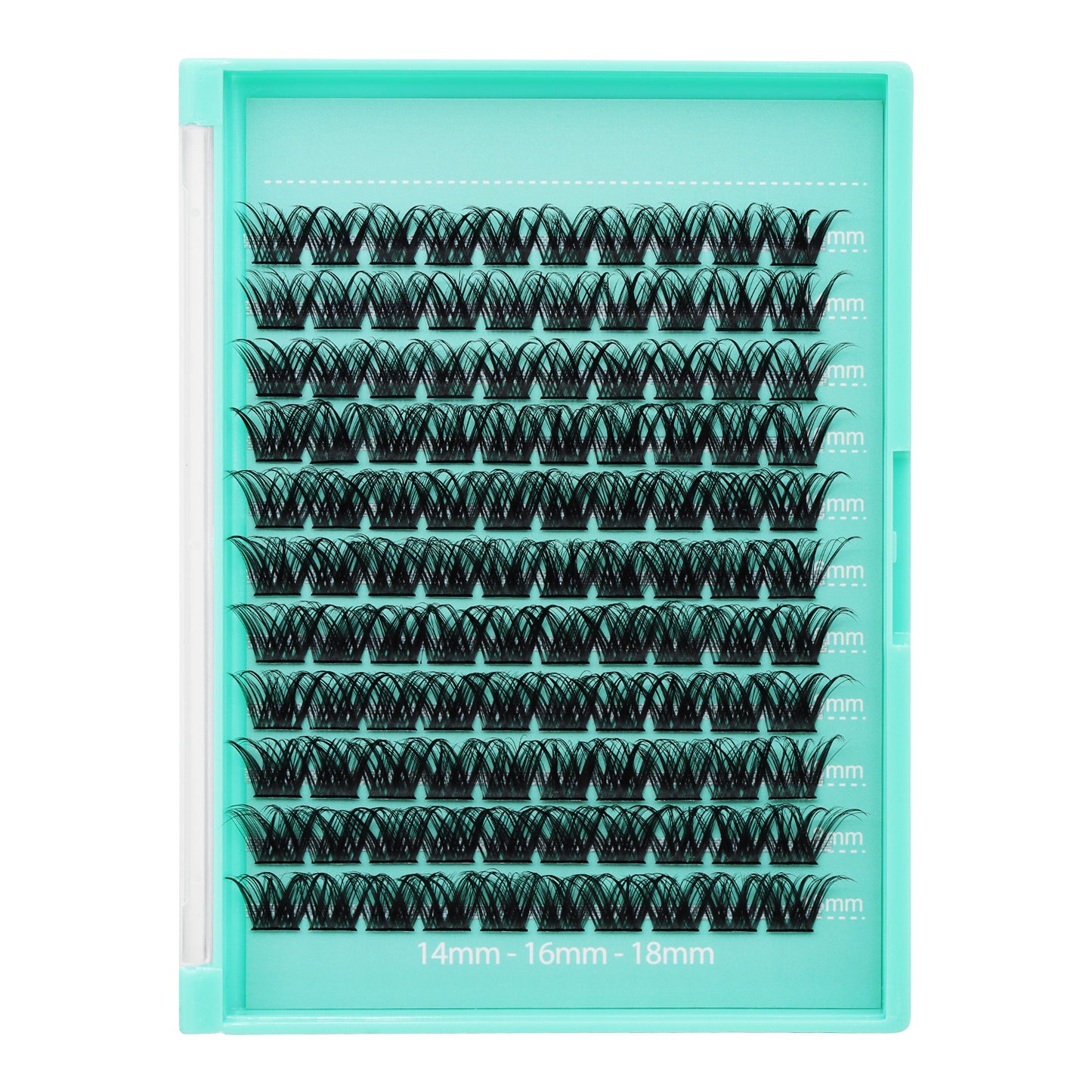 Bodermincer Lash Cluster C001# D Curl 10-12-14mm Mixed/14-16-18mm Mixed Tray Lash Cluster Wispy Eyelash Extension Natural 3D Effect Glue Bonded Cluster Eyelashes