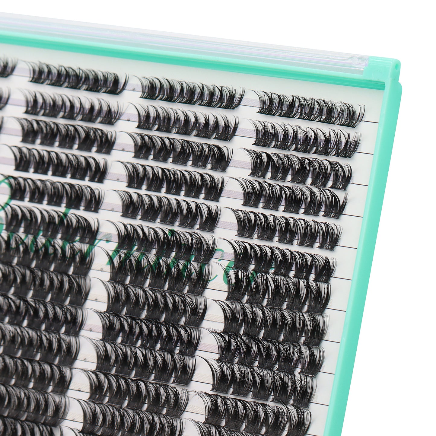 Bodermincer XXXL Tray D Curl M03# 10-12-14-16mm Mixed Color Black Lashes Clusters 280pcs Per Tray
