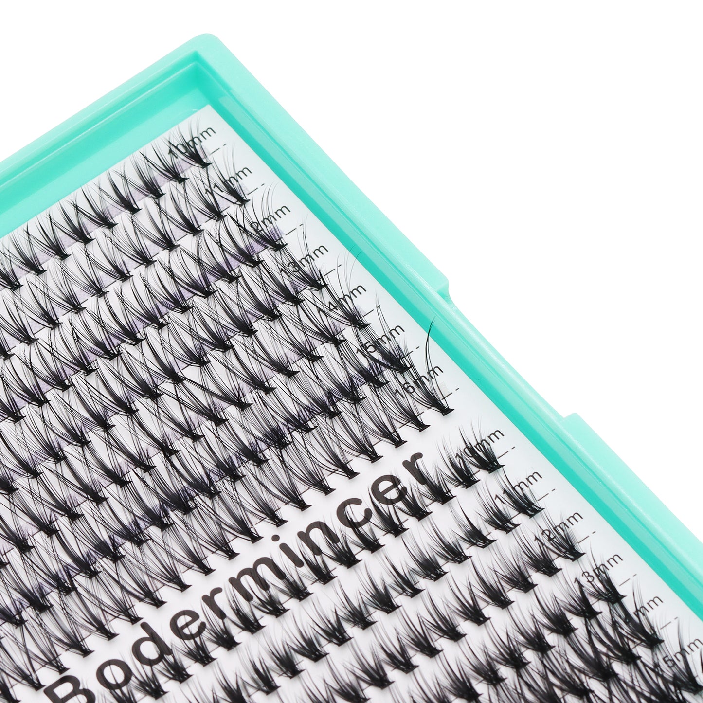BODERMINCER 20D+40D 10-11-12-13-14-15-16mm Mixed Lash Kit Black Bond Lashes Clusters