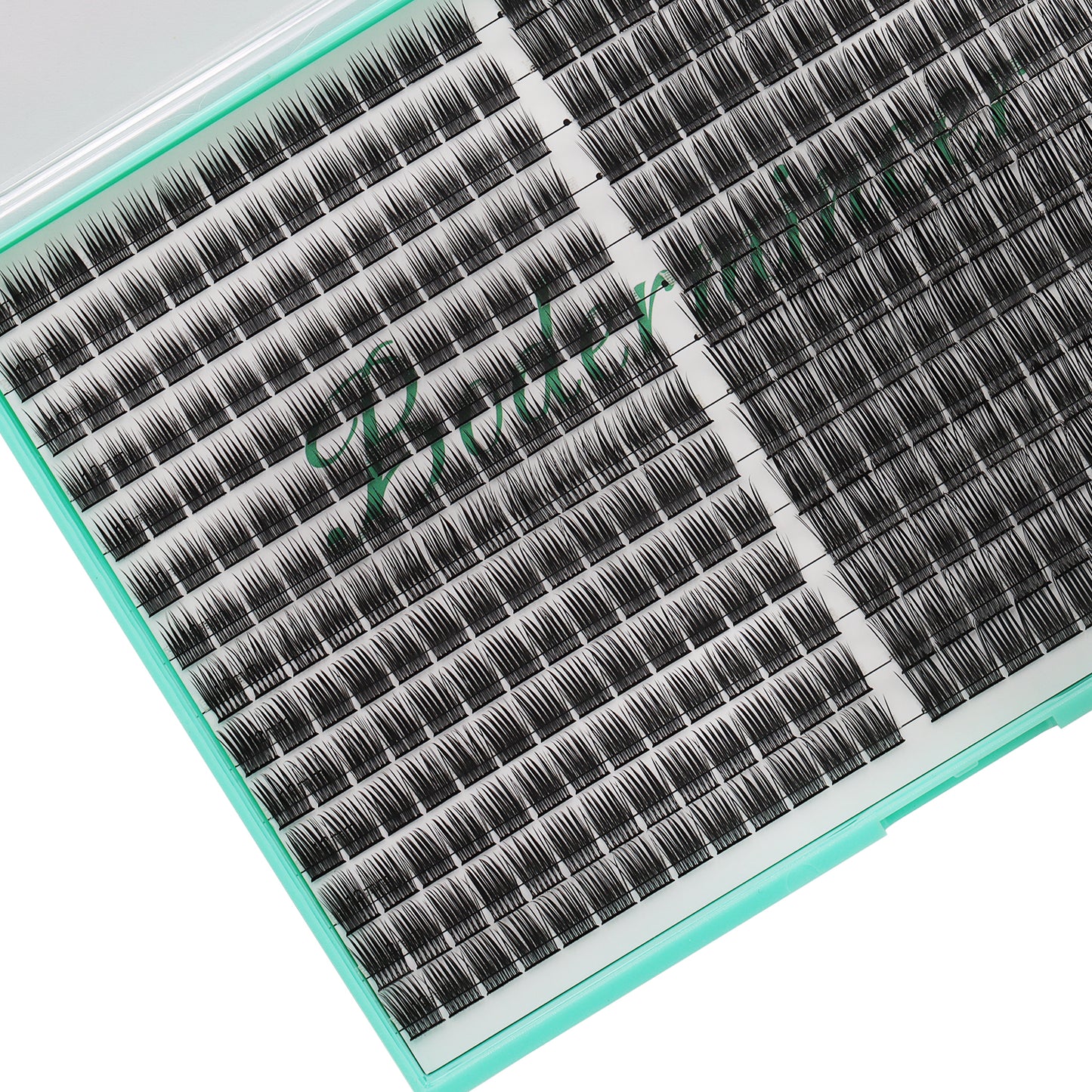 Bodermincer XXXL Large Tray D Curl M09# 10-12-14-16mm Mixed Color Black Lashes Clusters 364pcs Per Tray