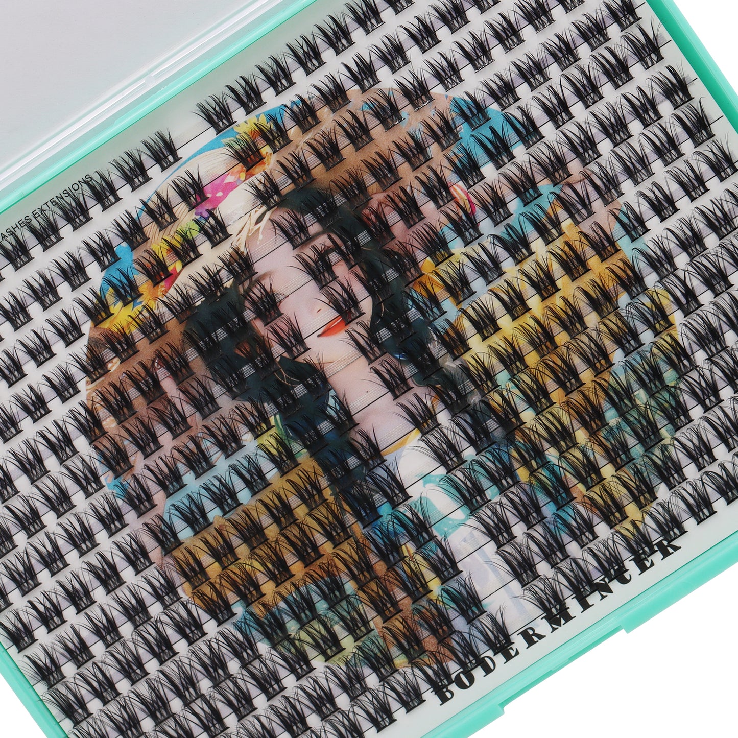 Bodermincer XXXL Large Tray D Curl M08# 10mm,12mm,14mm,16mm,18mm to Choose Black Lashes Clusters 336pcs Per Tray