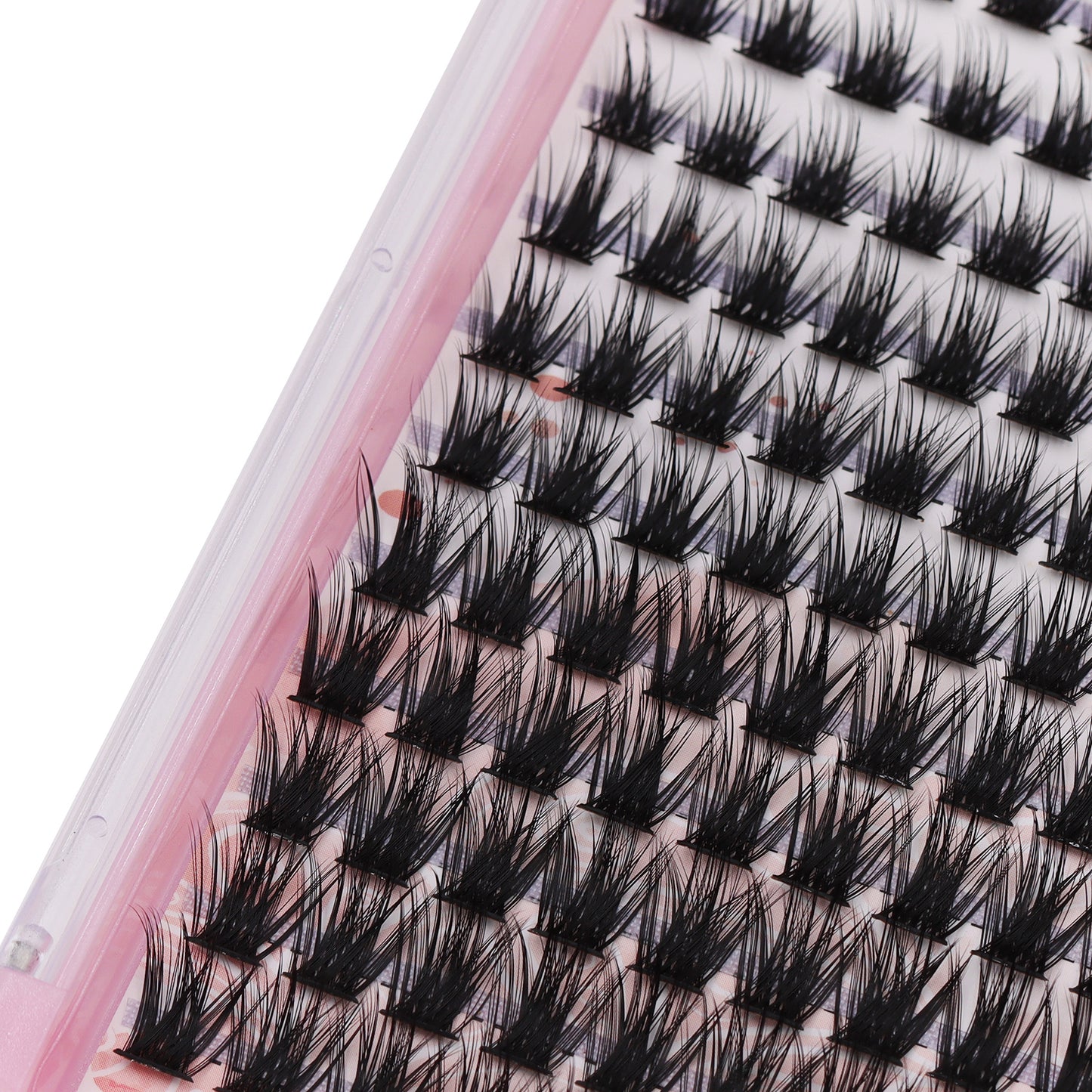 BODERMINCER Eyelashes Color Black C01# Lash Cluster 132pcs Large Tray Lash Cluster 10-12-14mm Mixed/14-16-18mm Mixed D Curl/DD Curl to Choose