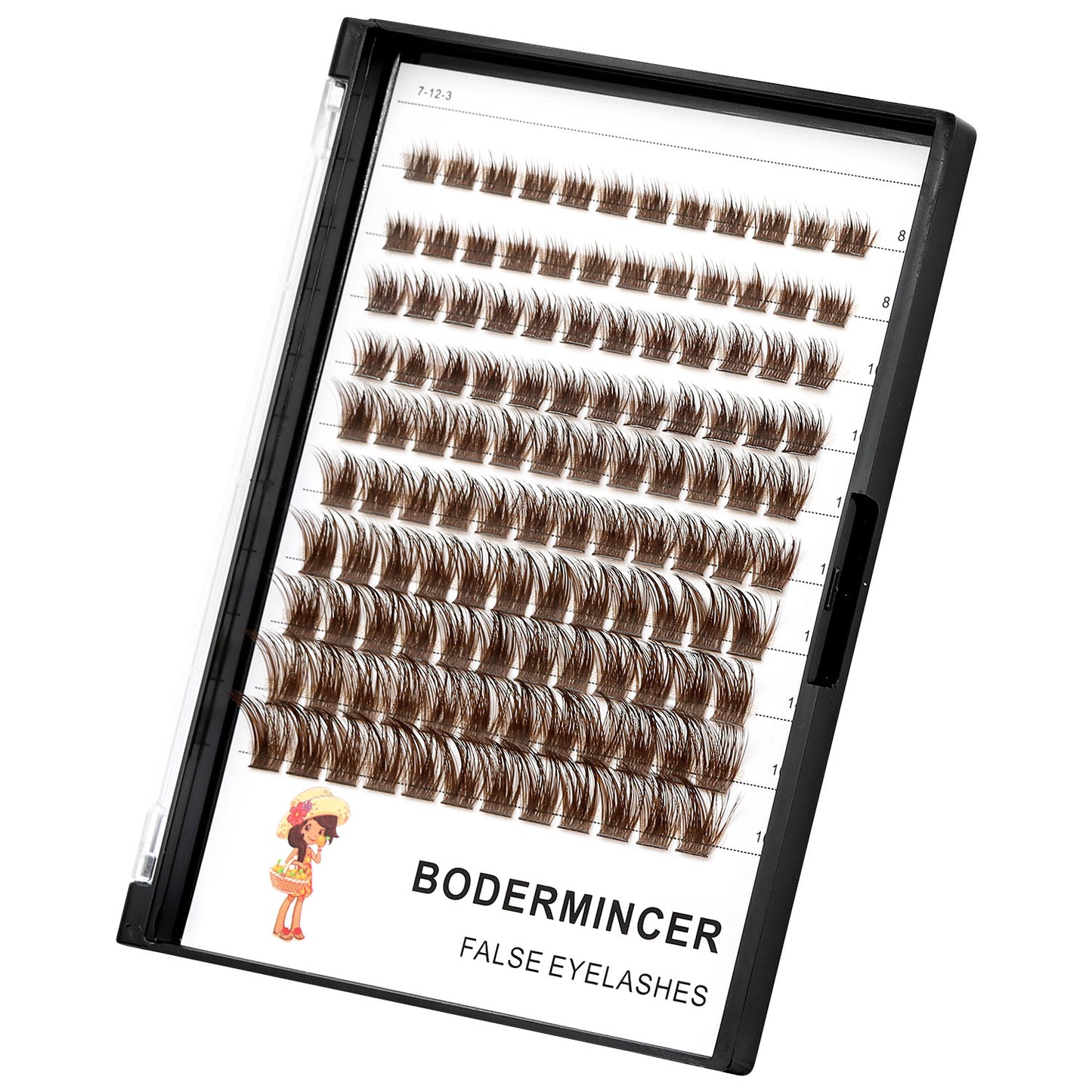 BODERMINCER BROWN LASH CLUSTERS D CURL