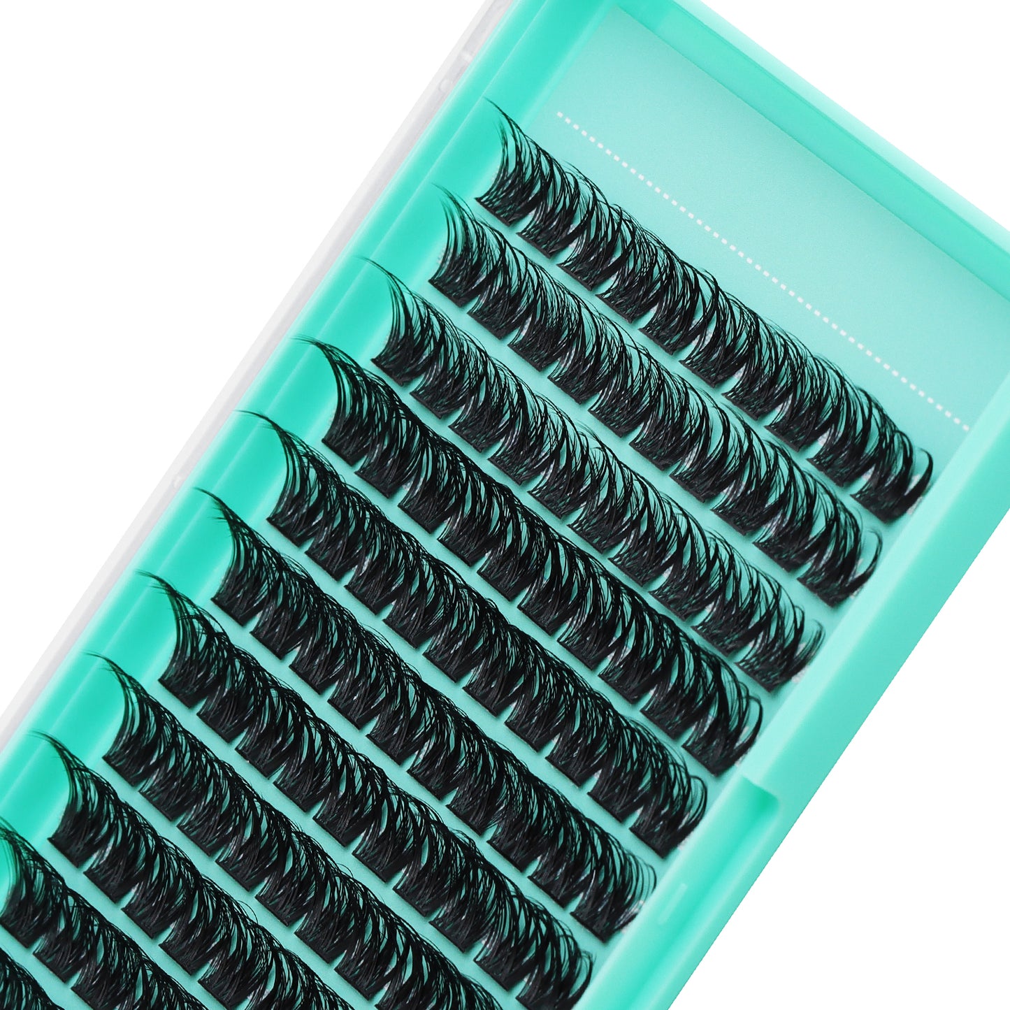 Bodermincer Lash Cluster C001# D Curl 10-12-14mm Mixed/14-16-18mm Mixed Tray Lash Cluster Wispy Eyelash Extension Natural 3D Effect Glue Bonded Cluster Eyelashes