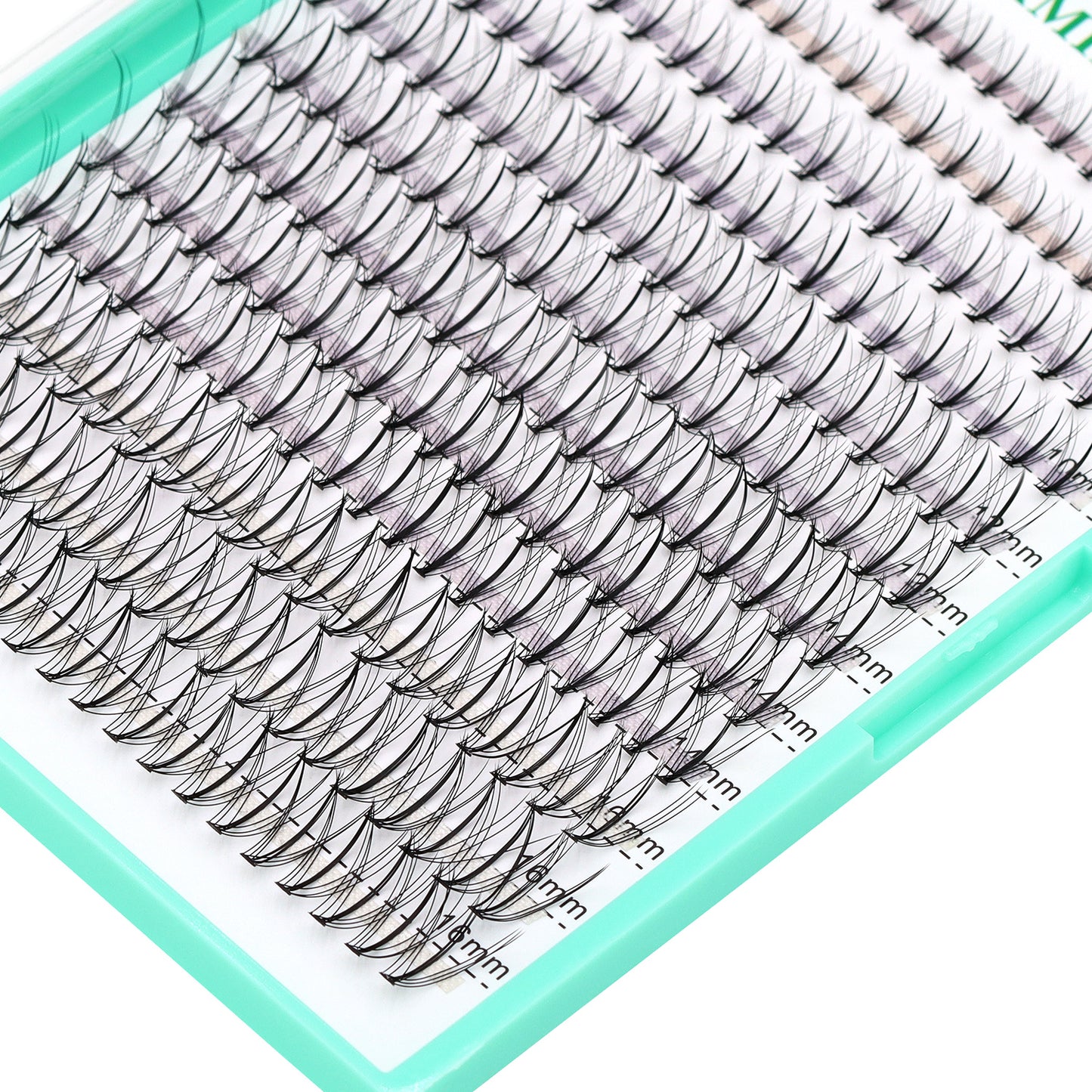 Bodermincer 7D D Curl 240pcs Lash Kit Black Bond+Seal+Tweezers Lash Custer 8-10-12-14-16mm Mixed