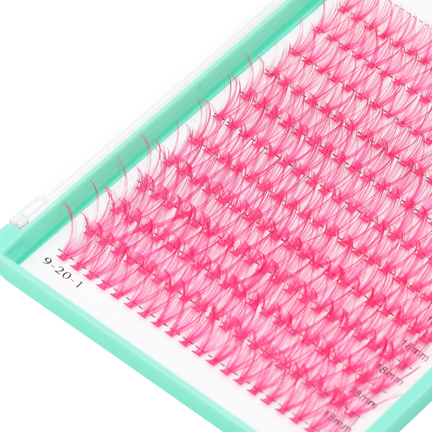 BODERMINCER Rose Color Lash Cluster 14-16-18mm MIX D Curl