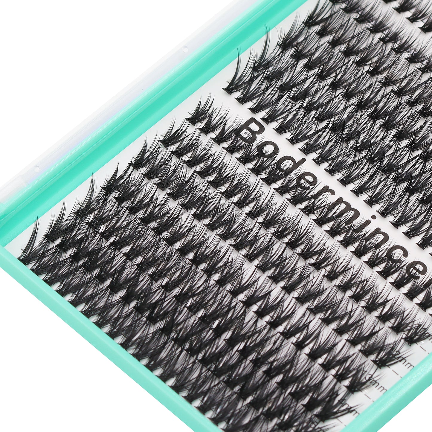 BODERMINCER Clear Bond Kit 40D+50D 10-11-12-13-14-15-16mm Mixed Lashes Clusters 280pcs Per Tray
