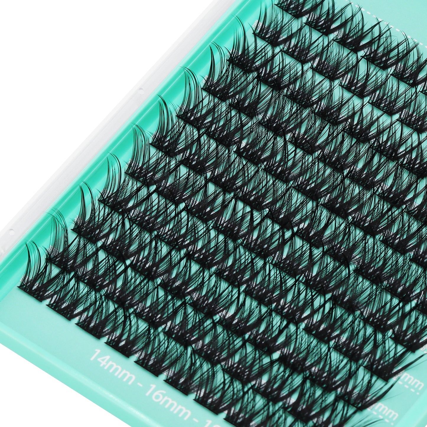 Bodermincer Lash Cluster C001# D Curl 10-12-14mm Mixed/14-16-18mm Mixed Tray Lash Cluster Wispy Eyelash Extension Natural 3D Effect Glue Bonded Cluster Eyelashes