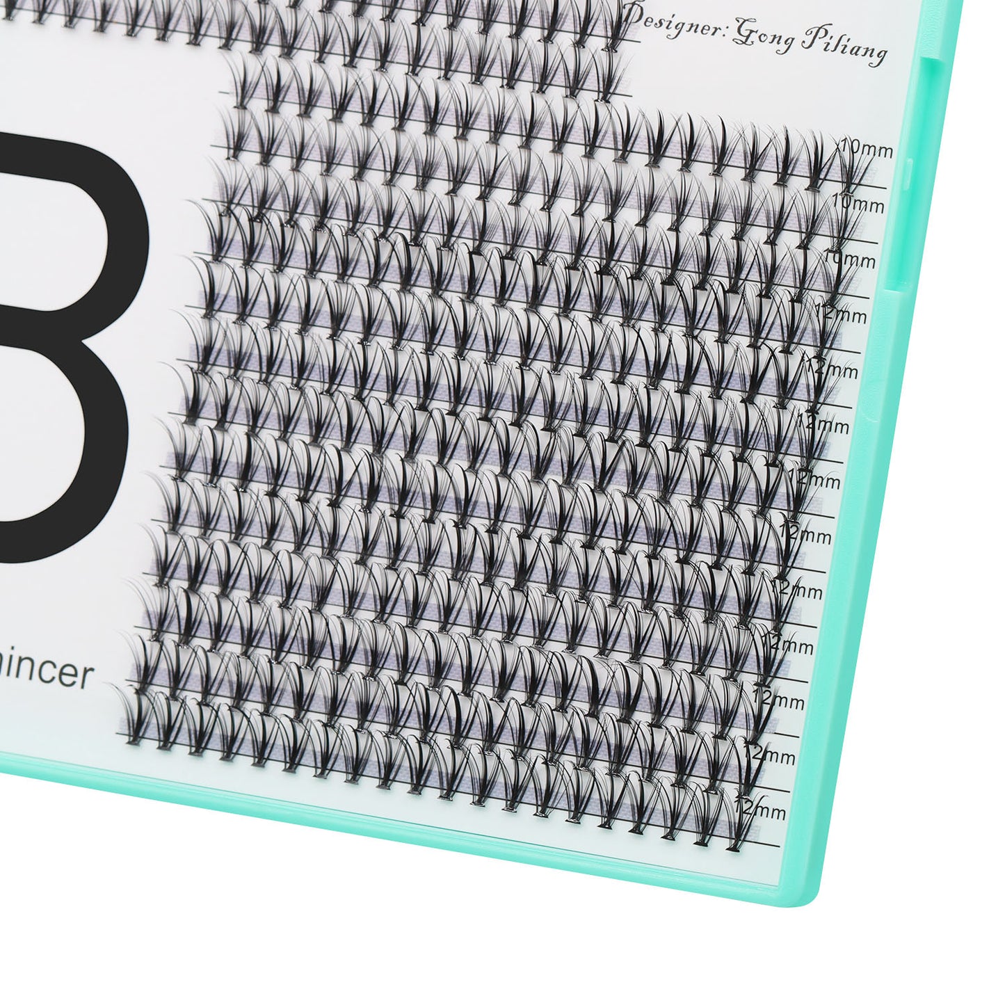 Bodermincer XXXXL Large Tray 20# D Curl Color Black 8-10-12mm Mixed Lashes Clusters 500pcs Per Tray