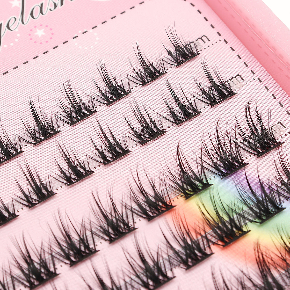BODERMINCER Eyelashes Color Black C02# Lash Cluster 120pcs Large Tray Lash Cluster 10-12-14-16mm Mixed D Curl/DD Curl to Choose
