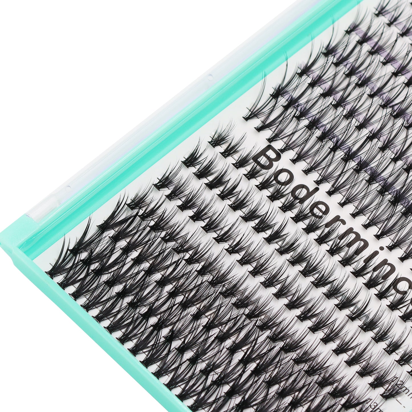 BODERMINCER 20D+40D 10-11-12-13-14-15-16mm Mixed Lash Kit Black Bond Lashes Clusters