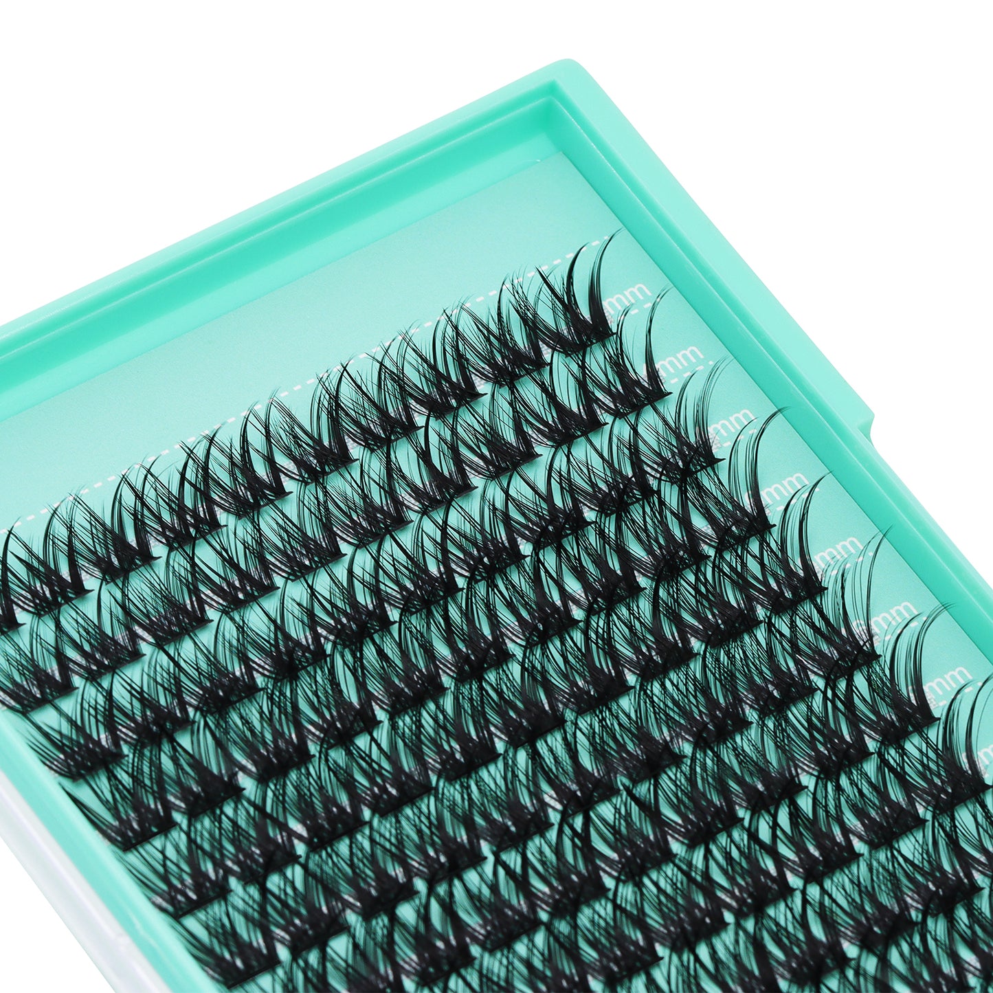 Bodermincer Lash Cluster C001# D Curl 10-12-14mm Mixed/14-16-18mm Mixed Tray Lash Cluster Wispy Eyelash Extension Natural 3D Effect Glue Bonded Cluster Eyelashes