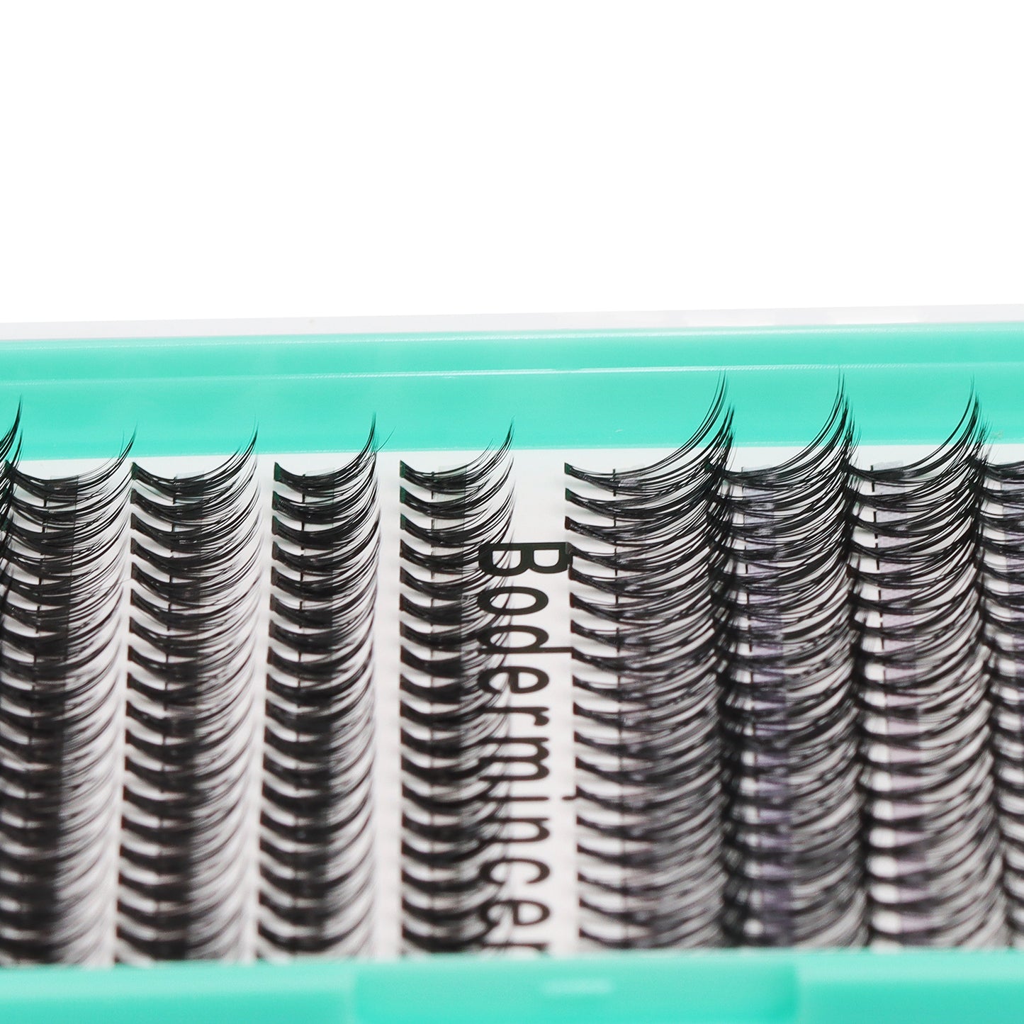 BODERMINCER 20D+40D 10-11-12-13-14-15-16mm Mixed Lash Kit Black Bond Lashes Clusters