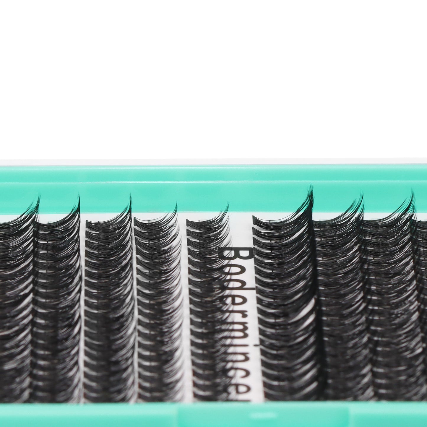 BODERMINCER 50D 10-11-12-13-14-15-16mm Mixed Lash Kit Tray Clear Bond Lashes Clusters