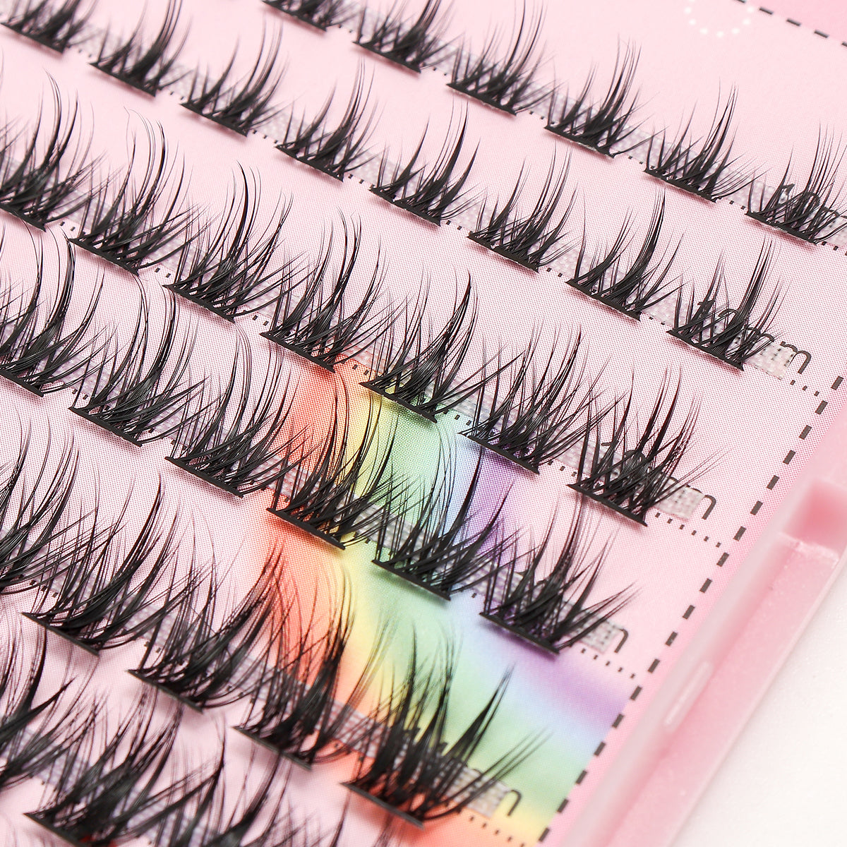 BODERMINCER Eyelashes Color Black C02# Lash Cluster 120pcs Large Tray Lash Cluster 10-12-14-16mm Mixed D Curl/DD Curl to Choose