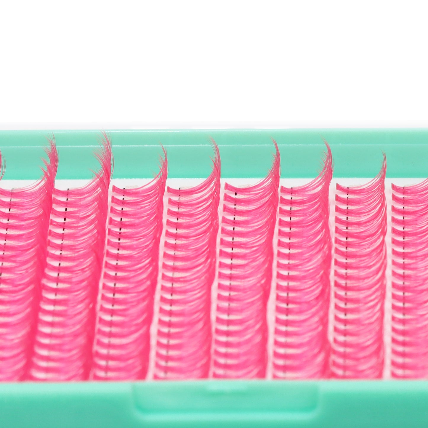 BODERMINCER Rose Color Lash Cluster 14-16-18mm MIX D Curl