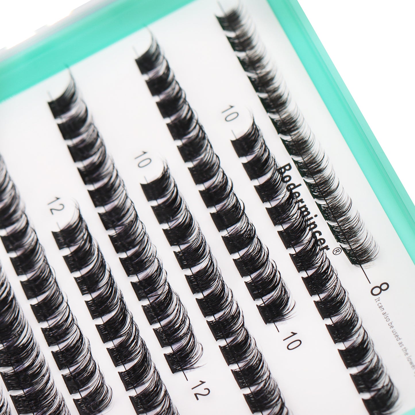 Bodermincer D Curl Black Lashes M01# 204pcs Per Tray 8-10-12-14-16-18mm Mixed Length