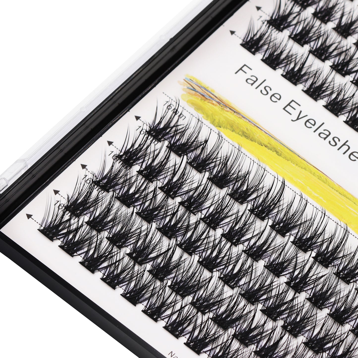 BODERMINCER M02# Lash Cluster Large Pack 8+10mm Mixed/10+12mm Mixed/12+14mm Mixed/14+16mm Mixed/16+18mm Mixed Pack C Curl/D Curl/DD Culr Natural Extensions Wispy Individual False Eyelashes Lash Clusters Lash Cluster Extensions
