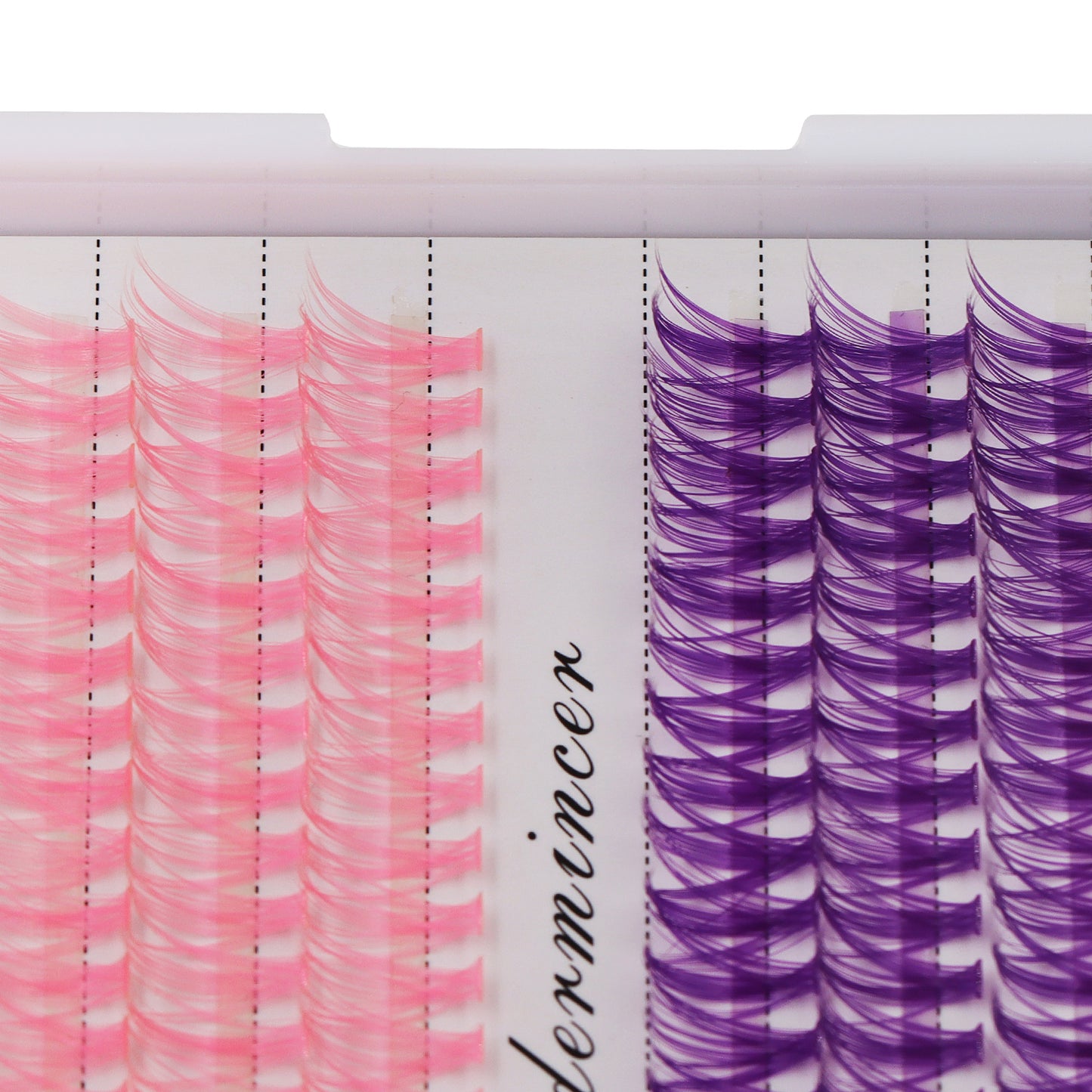BODERMINCER Eyelashes Color Pink and Purple Mixed 40D# Lash Cluster 240pcs Large Tray Lash Cluster Complete in Size D Curl/DD Curl to Choose