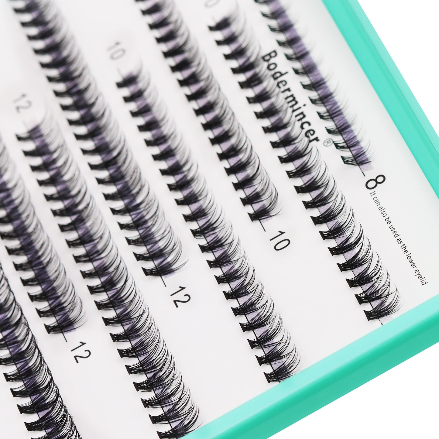 Bodermincer D Curl Black Lashes 20D 340pcs Per Tray 8-10-12-14-16-18mm Mixed