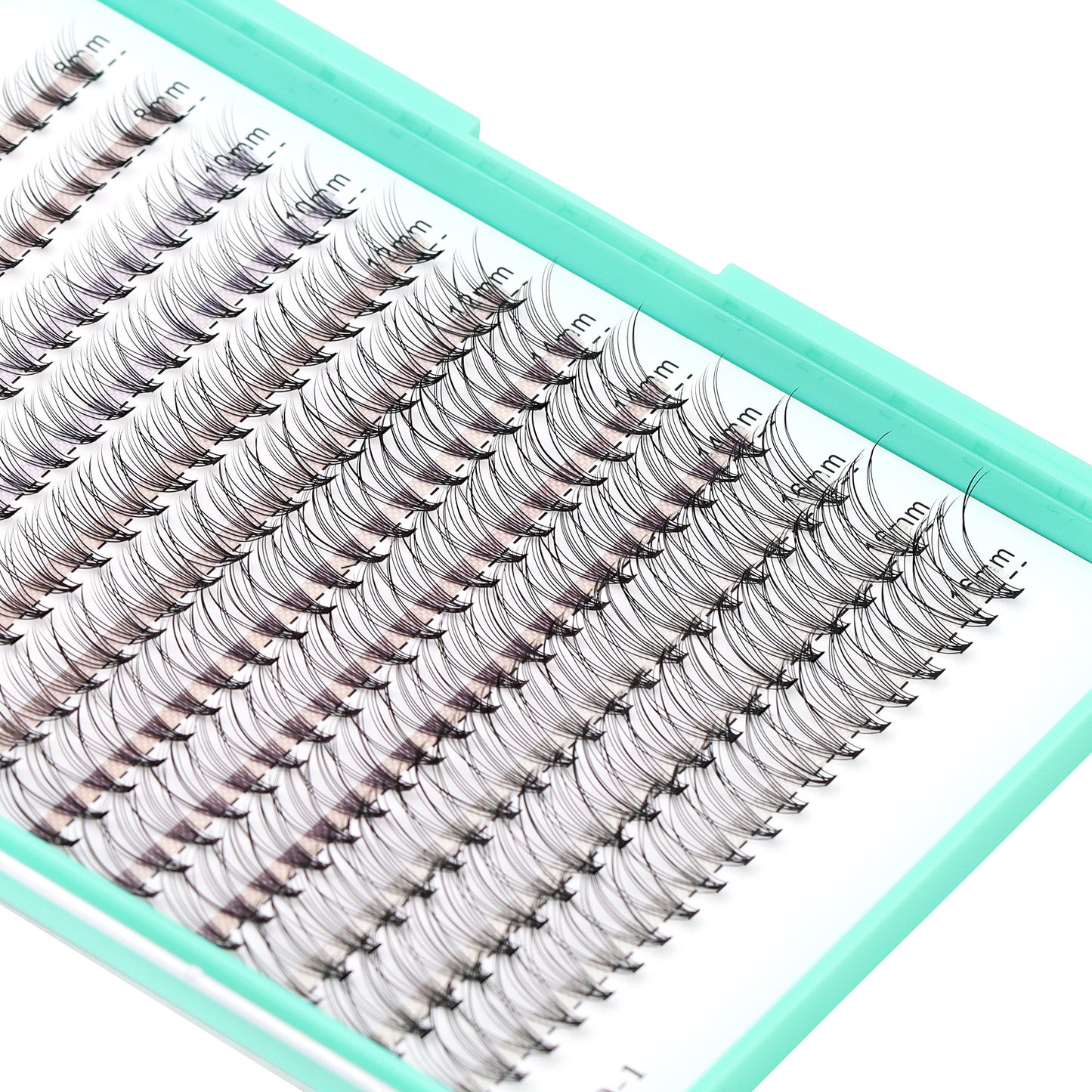 Bodermincer 10D C/D Curl 240pcs Lash Kit Black Glue+Tweezers Lash Custer 8-10-12-14-16mm Mixed