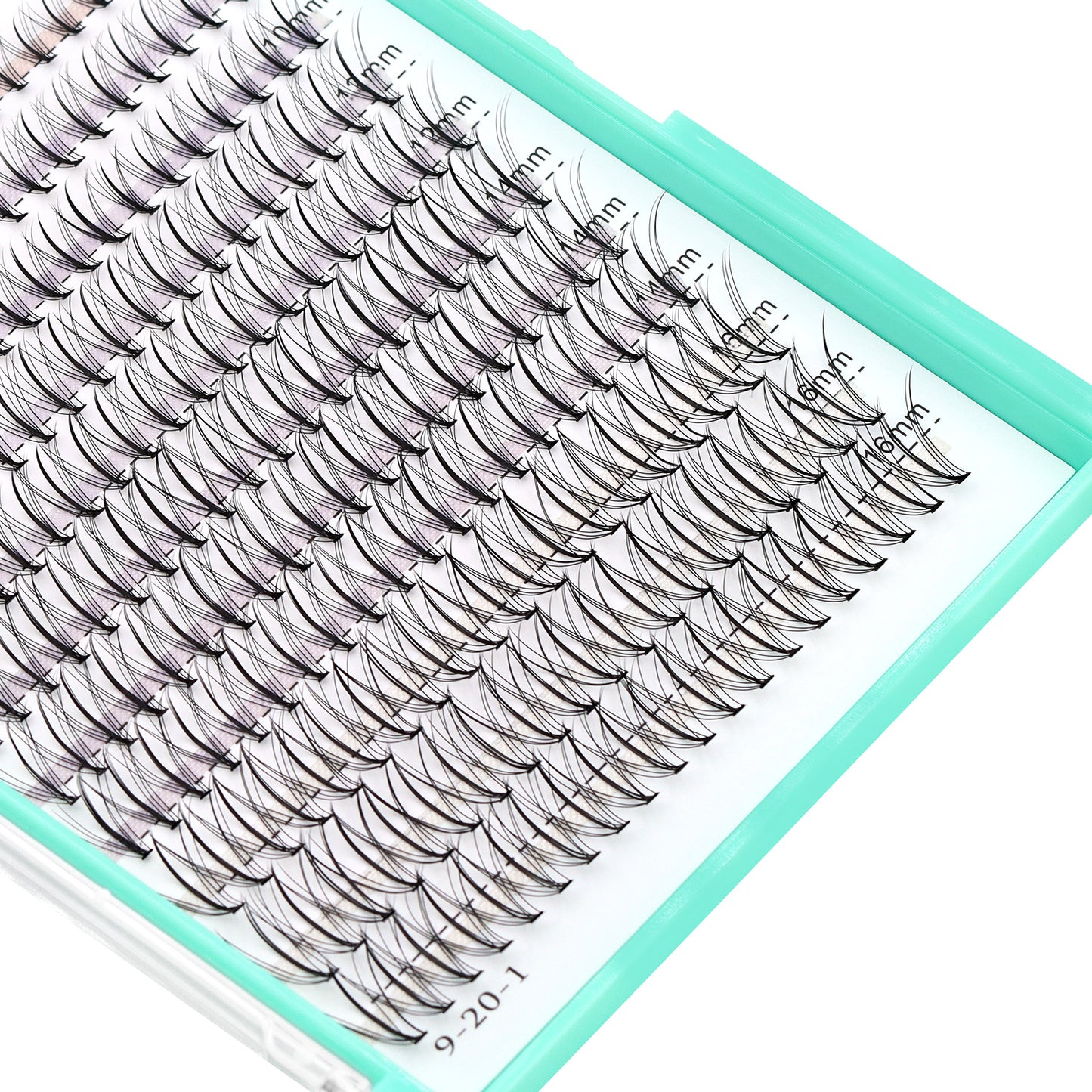 Bodermincer 7D D Curl 240pcs Lash Kit Black Glue+Tweezers Lash Custer 8-10-12-14-16mm Mixed