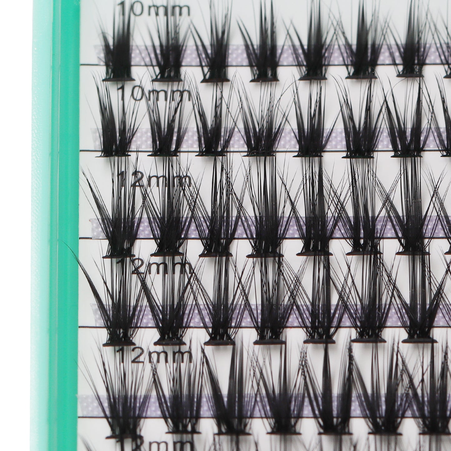 Bodermincer XXXL Large Tray DD Curl 40D# 10-12-14-16mm Mixed Color Black Lashes Clusters 560pcs Per Tray