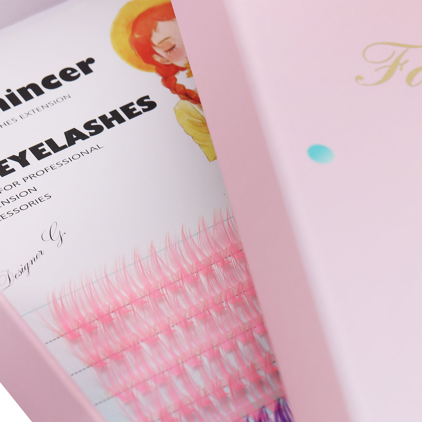 Bodermincer XXXL Large Tray D Curl 30 Rows 40D# Pink Purple Blue Color 12-14-16mm Mixed +M01# Green Rose Red Color 14-16-18mm Mixed Color Black Lashes Clusters 480pcs Per Tray