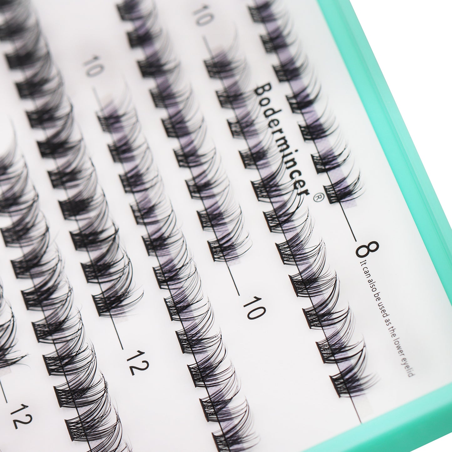 Bodermincer D Curl Black Lashes M06# 187pcs Per Tray 8-10-12-14-16-18mm Mixed