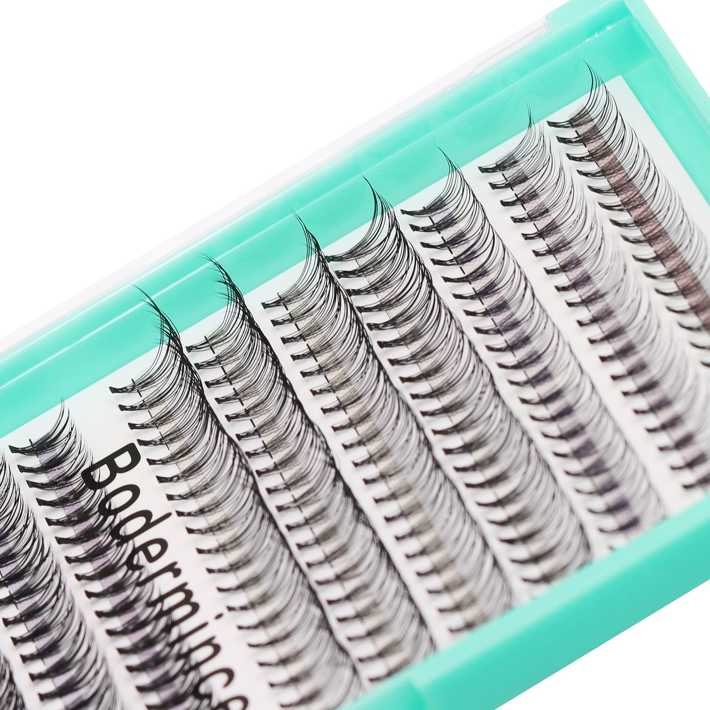 BODERMINCER 10D+20D 10-11-12-13-14-15-16mm Mixed Lash Kit Black Bond Lashes Clusters