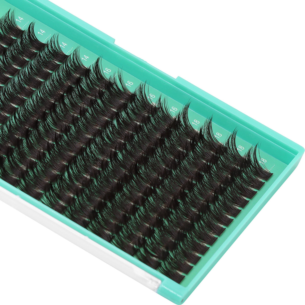BODERMINCER M01 Black Brown 14-16-18mm Mixed Lash Clusters Kit D Curl