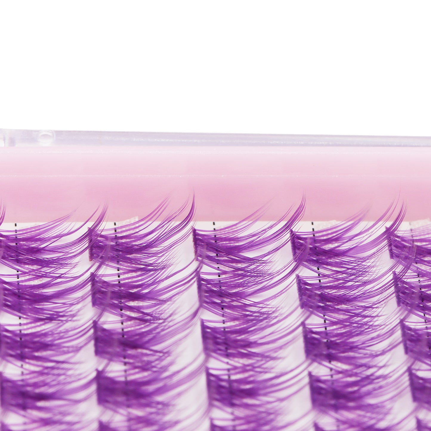 BODERMINCER Eyelashes C02# Color Purple Large Tray 144pcs Lash Cluster C Curl/D Curl/DD Curl 10mm-18mm to Choose
