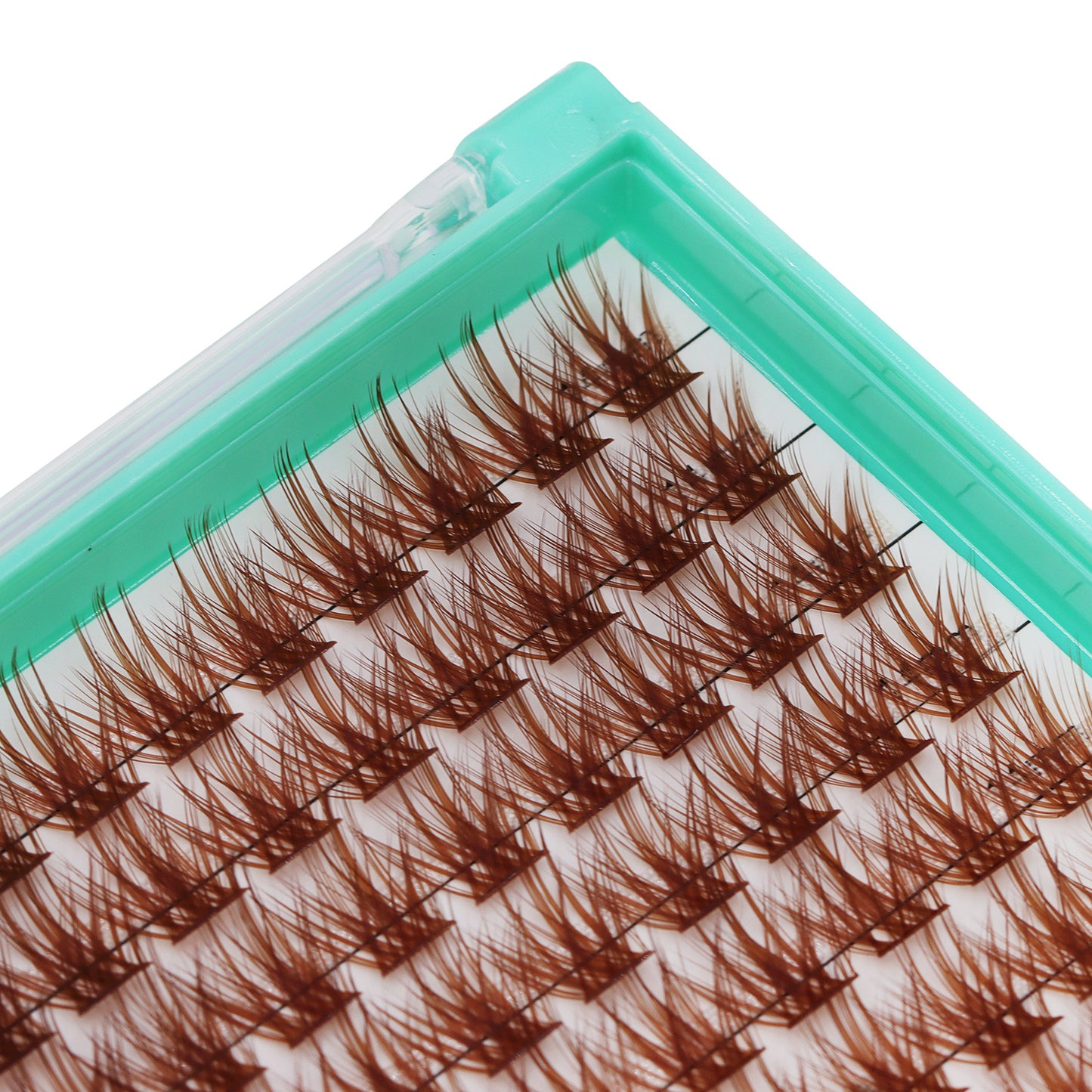 Bodermincer XXXL Large Tray M02# D Curl Black 10mm-Brown 12mm-Brown 14mm-Brown 16mm Mixed Lashes Clusters 336pcs Per Tray