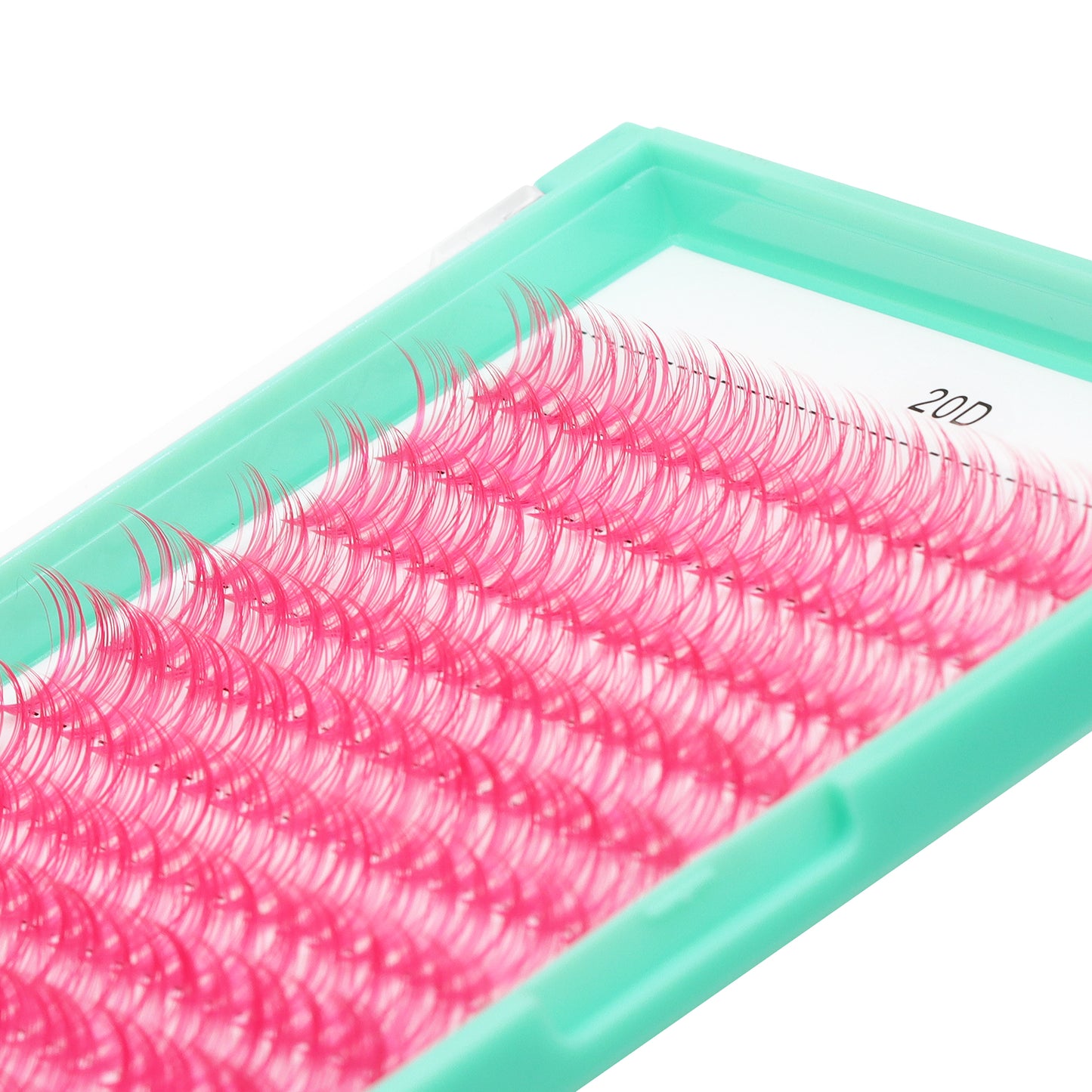 BODERMINCER Rose Color Lash Cluster 14-16-18mm MIX D Curl