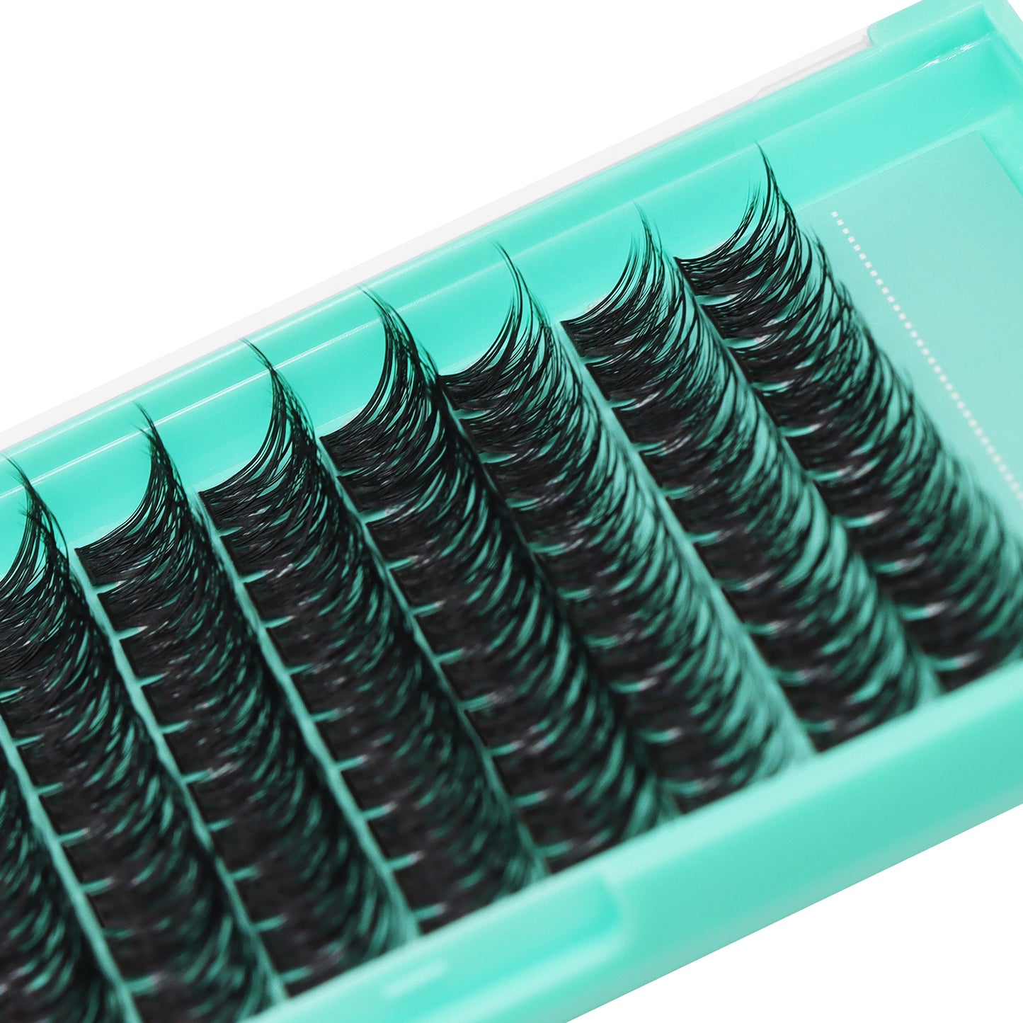 Bodermincer Lash Cluster C001# D Curl 10-12-14mm Mixed/14-16-18mm Mixed Tray Lash Cluster Wispy Eyelash Extension Natural 3D Effect Glue Bonded Cluster Eyelashes