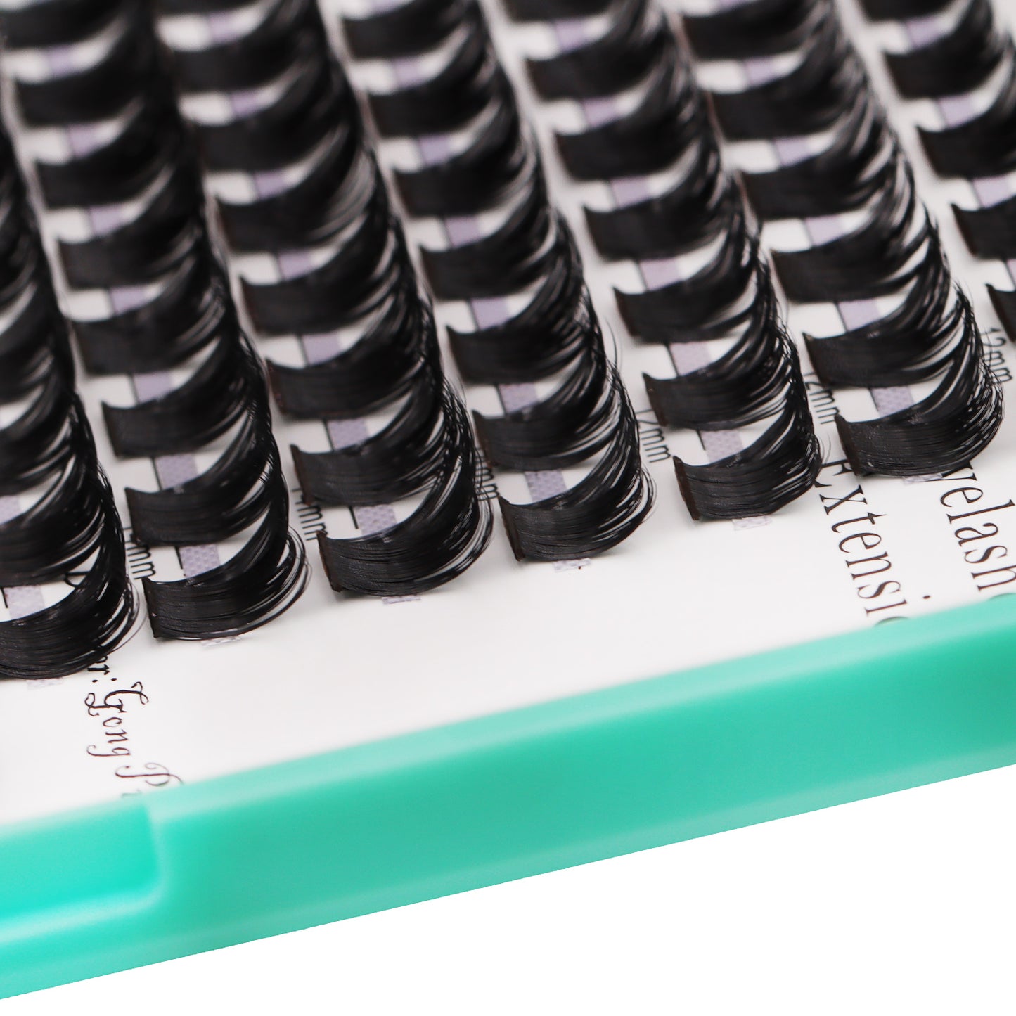 Bodermincer D Curl Black Lashes Clusters M15# 153pcs Per Tray 10-12-14-16-18mm Mixed Length