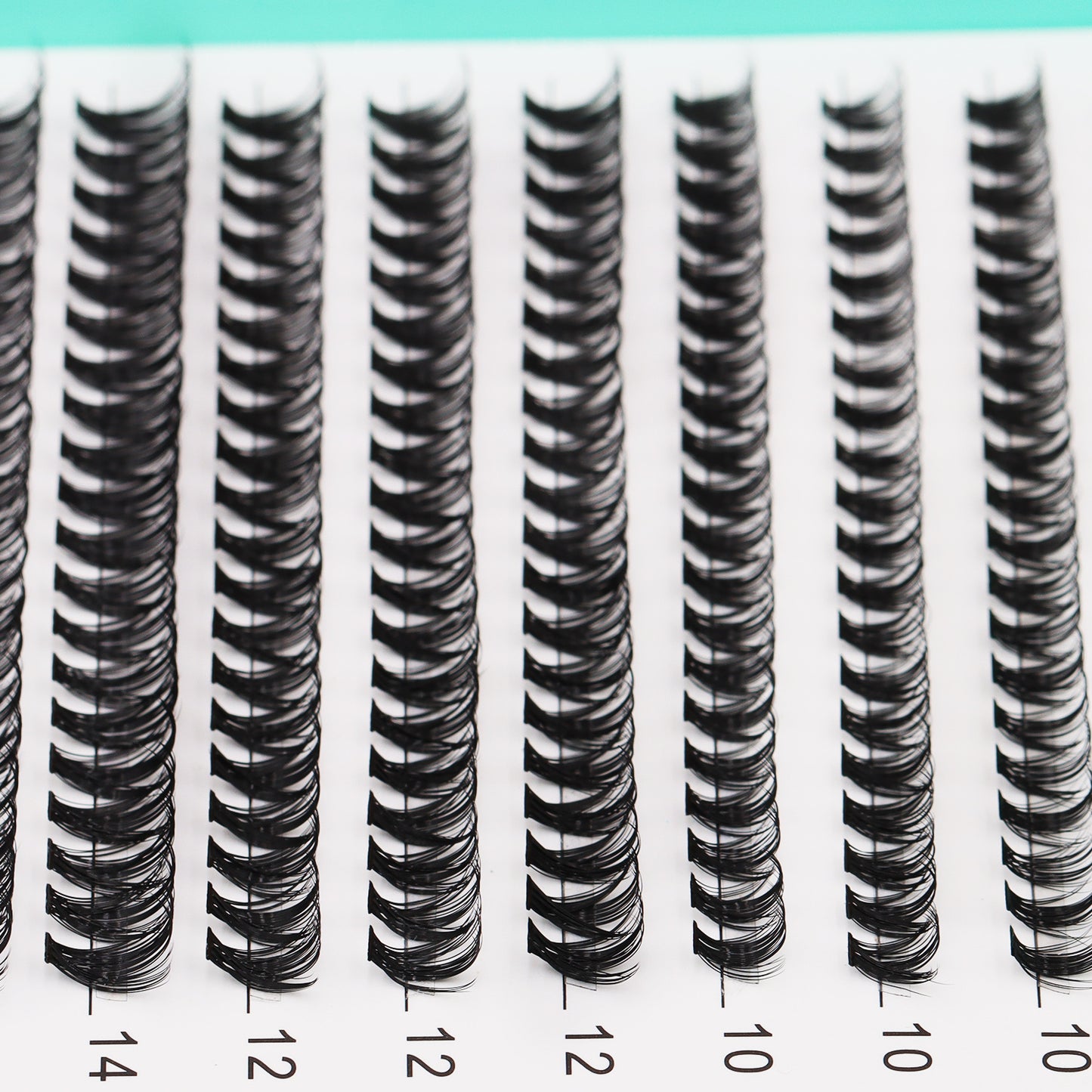 Bodermincer Lashes 40D Black D Curl 8-10-12-14-16-18mm Mixed Tray 340pcs Cluster Lashes