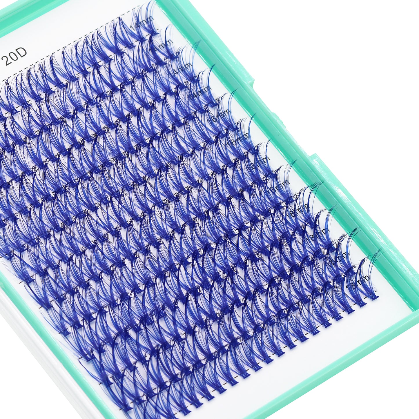 Bodermincer Dark Blue D Curl Lash Cluster 14-16-18mm Mixed