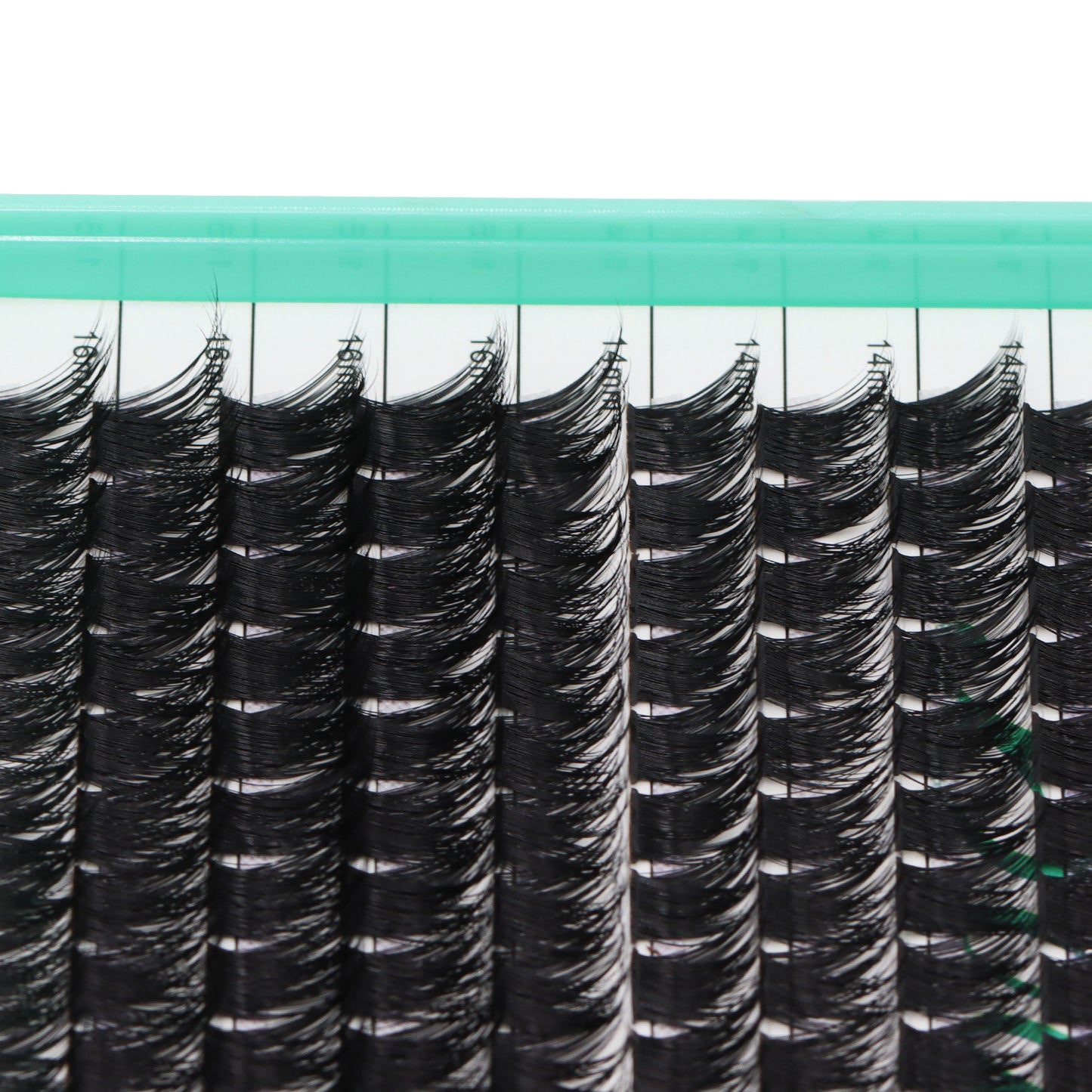 Bodermincer XXXL Large Tray D Curl T001# Color Black 10-12-14-16mm Mixed Lashes Clusters 336pcs Per Tray