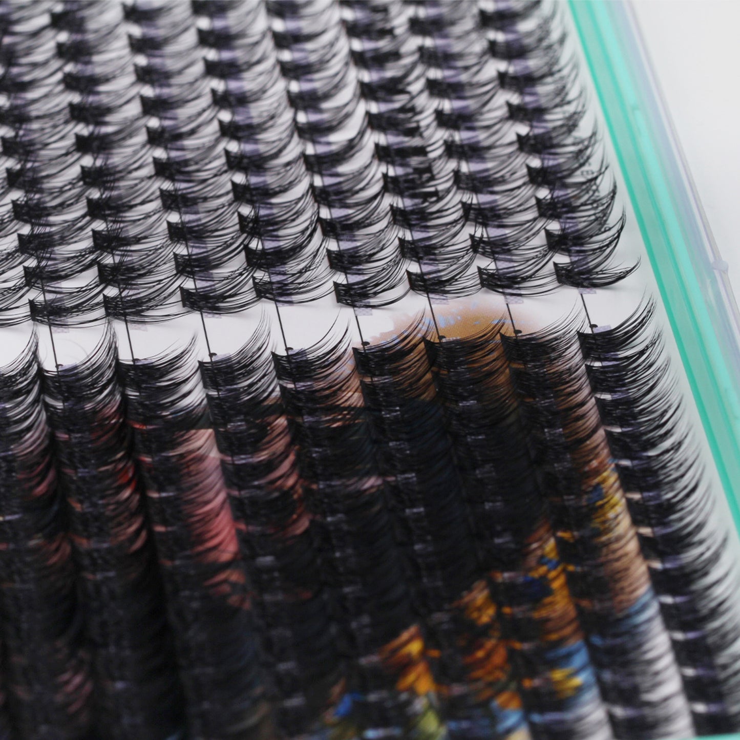 Bodermincer XXXL Large Tray D Curl M06# 14mm+M01#16mm Mixed Color Black Lashes Clusters 322pcs Per Tray