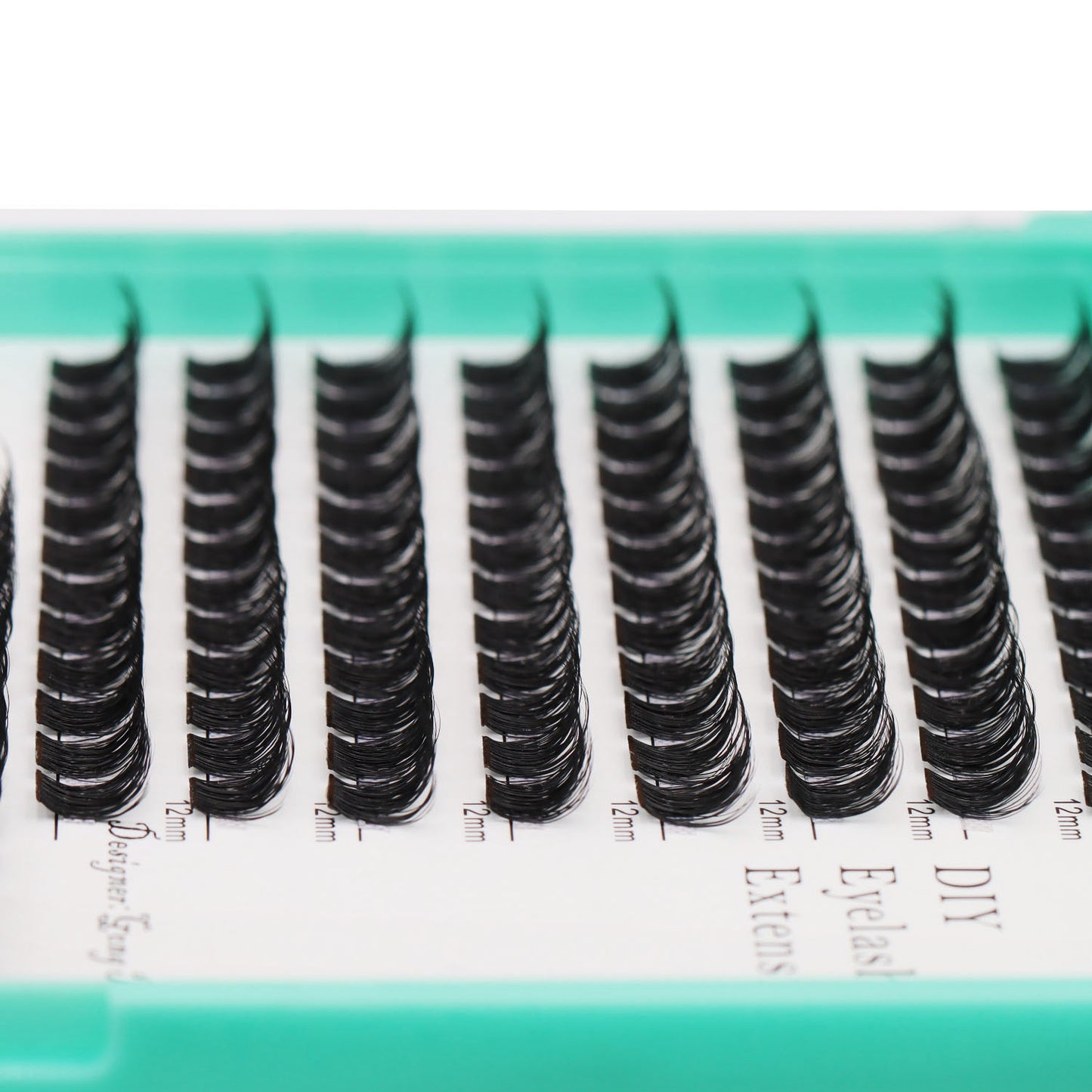 Bodermincer DD Curl Black Lashes Clusters M01# 204pcs Per Tray 12-14mm Mixed Length