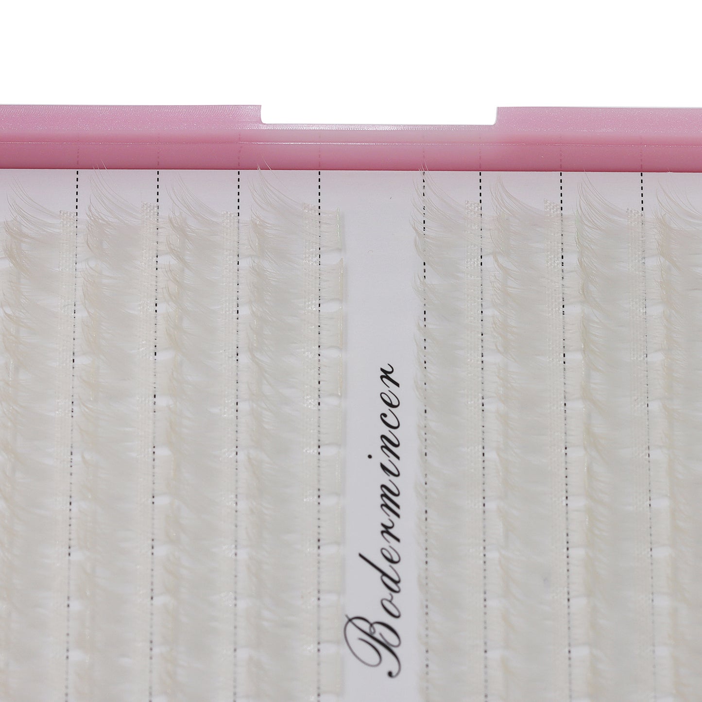 BODERMINCER Eyelashes Color White C01# Lash Cluster 144pcs Large Tray Lash Cluster 10-18mmto Choose D Curl/DD Curl to Choose