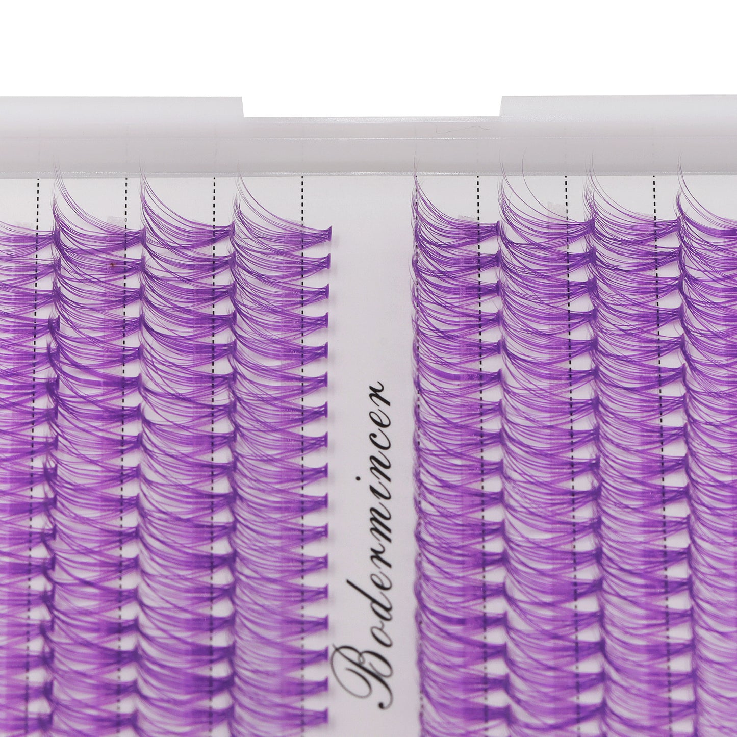 BODERMINCER Eyelashes Color Purple 20D# Lash Cluster 240pcs Large Tray Lash Cluster 10-18mmto Choose D Curl/DD Curl to Choose
