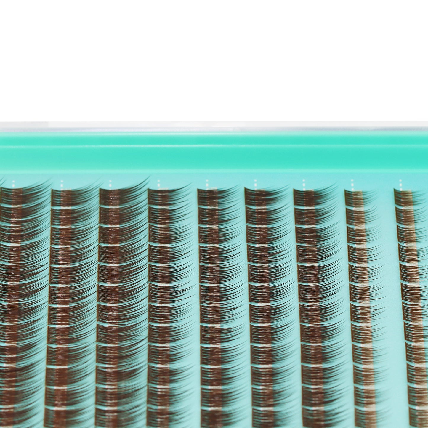 Bodermincer 156 Cluster 8-10-12mm Mixed Length B Curl Brown Lash Cluster Eyelash Extension Natural 3D Russian Volume Faux 3D Effect Glue Bonded Cluster Eyelashes